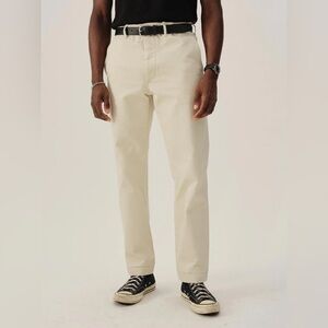 Buck Mason maverick Cream Chinos